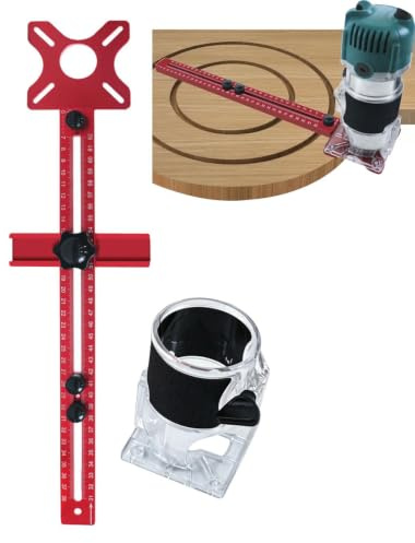 Maschere e Guide da Fresatrice Guida Ausiliaria Per Rifilatura Da | Maschera Per Macchina Rifilatrice Edilizia Lavorazione Legno Casa Officina Industria Garage