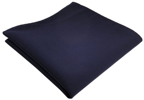 TigerTie Designer Einstecktuch in einfarbig Uni Rips gemustert - Stecktuchgröße 30 x 30 cm