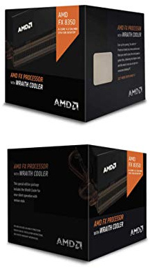 AMD FD8350FRHKHBX FX 8350 4.00 GHz 8 MB 125 W Octa Core Processor with HBX Wraith Cooler - Black Edition
