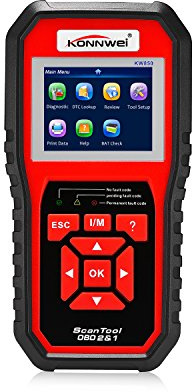 KONNWEI KW850 OBD2 Strumenti diagnostici per Auto OBD 2 Strumento diagnostico Automatico Motore di Controllo Scanner per Auto automobilistici Lettore di Codici Nero