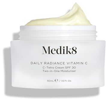 Medik8 Daily Radiance Vitamin C - 2-in-1 SPF & Face Moisturiser - C-Tetra Cream SPF 30 - Shields Skin Against Premature Signs of Ageing - 50ml
