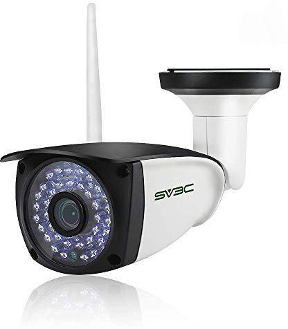 SV3C 1080P WLAN IP Überwachungskamera Aussen/IP66 Wireless IP Kamera mit Deutscher Anleitung,Bewegungserkennung,20M Nachtsichtfunktion,128G TF Karten,Kompatibel mit Smartphones/Tablets/Windows
