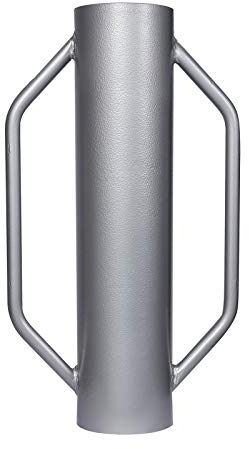 Hinca postes con agarre 13,5kg Ø14cm, pisón manual acero para clavar postes, vallar, compactar suelo