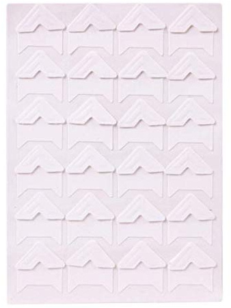 Yesallwas - Foto Angoli Autoadesivo, 10 fogli (240 pezzi), bianco,Angolini Autoadesivi per Foto, Adesivi d'Angolo di Carta Kraft per Scrapbooking Album Fotografico Fai da Te