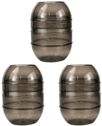 LALAFINA Hair Dye Color Cup with Measuring Scale 3-Pack Hair Color Mixing Bowls Salon Tint Shaker Mixer for Precise Coloring and Diy Hairdressing