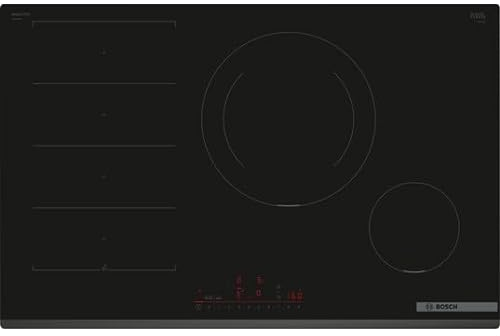 Bosch PXE831HC1E Serie 6 Piastra Induzione, 4 Luci 60 cm, Nero