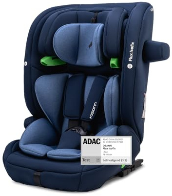 Osann Flux Isofix, Kindersitz mit Isofix (76 bis 150 cm), ADAC getestet 2025 - Navy Melange