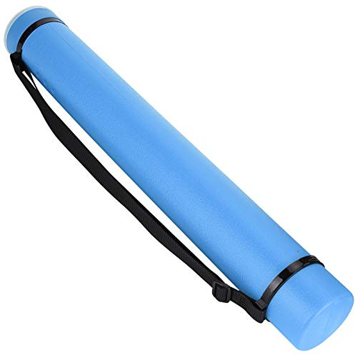 Ejoyous Posterrolle, Teleskop Posterrolle Transportrolle Zeichenrolle Bilderrolle 63–108cm mit Länge und Tragegurt Verstellbar, für Bilder Poster und Flipchart Papier (Blue)