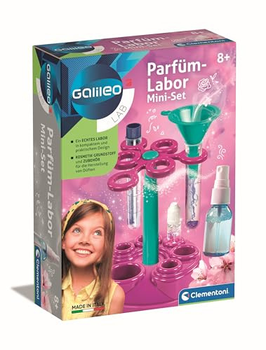 Galileo Lab parfymlaboratorium miniset – doftskapelser skapa själv – experimentlåda för barn från 8 år från Clementoni 59377