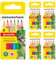 EBERHARD FABER 599029 - Buntstifte Set 5 x 6 Farbstifte, hexagonal Form, bruchsicher, Malstifte für Kinder