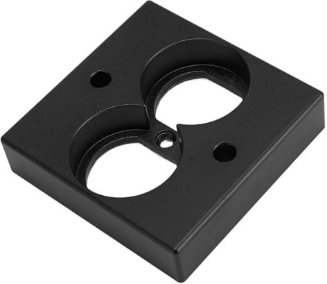 Panneau de Prise de Haut-parleur Audio HIFI, Panneau de Bornes de Haut-parleur HIFI, Prise de Courant de Haut-parleur Murale Professionnelle de Type 86 pour Accessoires de (BLACK)