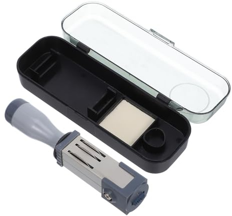 NUOBESTY Portable Self Inking Date Stamp Plastic Material Convenient for Office Use Reusable for Daily Numbering Tasks for Expiry Date Stamping