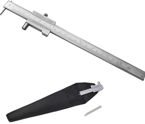 VZXZXE Edelstahl Markierungswerkzeuge Parallel gekreuzter Messschieber 0–20 cm parallelanreisser anreißwerkzeug schieblehrer streichmaß metall parallel anreißer durchmesser messgerät