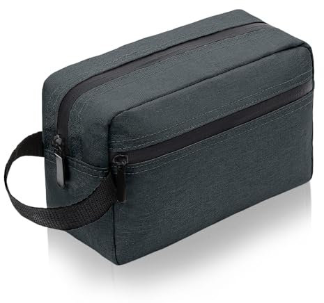 Aucuu Kulturbeutel Herren, Kulturtasche Damen Große, Kulturtasche für Herren, Kosmetiktasche Waschtasche mit Doppelter Reißverschlussöffnung, Reise Kulturbeutel für Toilettenartikel Zubehör