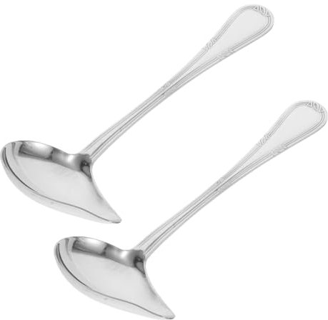 COLLBATH Saucenschöpflöffel Aus Edelstahl Mit Konischem Ausguss Für Präzises Servieren Kleiner Schöpflöffel Für Salate Desserts Und Pralinen