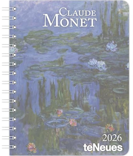 teNeues - Claude Monet Diary 2026 – Buchkalender 17x22 cm | Wochenkalender Deluxe mit Impressionismus-Motiven für Monet-Fans & Kunstliebhaber: Diary