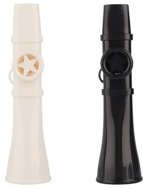 2Pcs Kazoo Instrument, Portable Kazoo Musical Instrument for Kids Adults, Dual Tone Hole, Easy to Play, Lightweight Backpacking for Children and Adults Toys, Reusable Comfortable Whistle