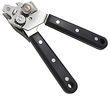 ULTECHNOVO Abrelatas Inoxidable con Mango de Madera de Frascos Multifuncional Herramienta de Cocina Resistente y Duradera para Uso Diario