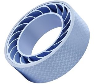 KIXZSAZ Rueda de Yoga y Pilates TPE para Entrenamientos Profesionales de Fitness. Resistente y soporta hasta 400 kg. Aro Yoga Resistente al Desgaste para Ejercicios Gimnasia y Flexiones Espalda.