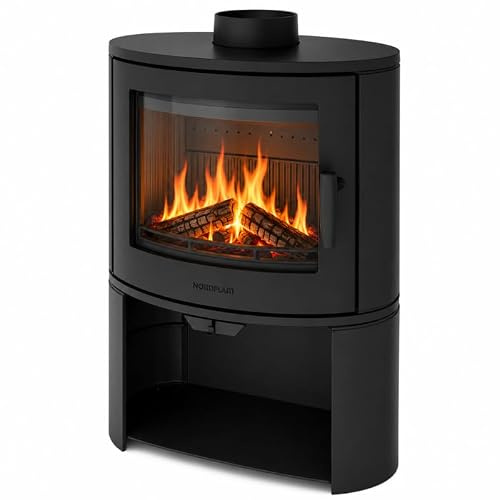 Poêle à bois NORDFLAM - MODENA 9 kW en Fonte - Noir