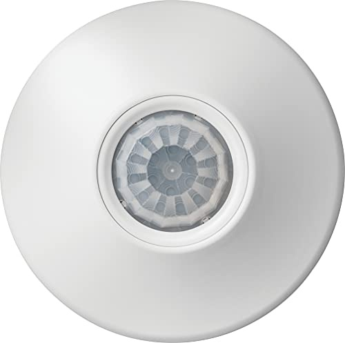 SensorSwitch Ceiling Motion Sensor, PDT Passive Dual Technology Passive Infrared PIR and Microphonics Occupancy Sensor, 360° Small Motion Detection, Indoor Use, Line Voltage, Standard Range