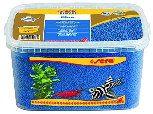 sera Gravel Blue 2-3 mm 6.000 ml - Blauer Farbkies (Ø 2 - 3 mm) für alle Süß- und Meerwasseraquarien