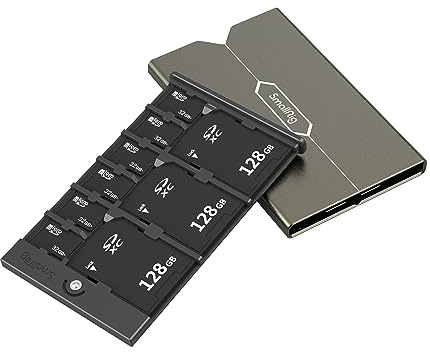 SMALLRIG 6-Steckplätze Speicherkartenhalter Tasche - 2832B | für 3 SD-Karten + 2 Micro-SD-Karten + 1 SIM-Karte