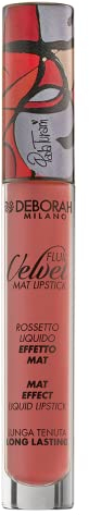 Deborah Milano - Fluid Velvet Mat Lipstick, N.2 Romantic Pink Painted by Paola Turani, Rossetto Liquido Effetto Matte a Lunga Tenuta, Dona Labbra Soffici e Idratate, 4.5 gr