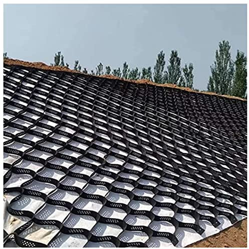 LLAA Schwerlast Bodengitterstabilisator Für Unterbauarbeiten/Böschungen, Skalierbar Flexibel Feinkies Geocell Grid, Schneiden (Size : 3x8m/9.8x26.2ft)