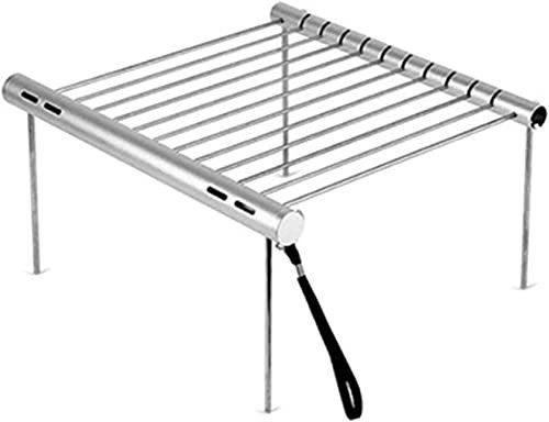 Gasgrill Mini-Edelstahl-BBQ-Grill Tragbarer BBQ-Grill Mini-Taschen-Camping-Grill für den Einsatz im Freien zu Hause im Park