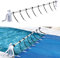 Aufun Rullo Avvolgitore Piscina, Sistema di avvolgimento in Alluminio da 1,05m a 6,15m per Teli solari e coperture per Piscine, Avvolgitore per Piscine Fuori Terra,8 Fasce di Fissaggio(1,05m-6,15m)