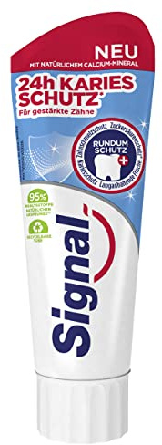 Signal Zahnpasta 24h Kariesschutz Zahnpflege mit nat�rlichem Calcium-Mineral f�r Rundumschutz 75 ml