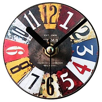Homoyoyo Kühlschrankuhr Magnet Retro Aufkleber Vintage Wanduhr Kreative Uhrzeitlesung Für Kühlschrank Oder Wandmontage Mit Integrierten Magneten