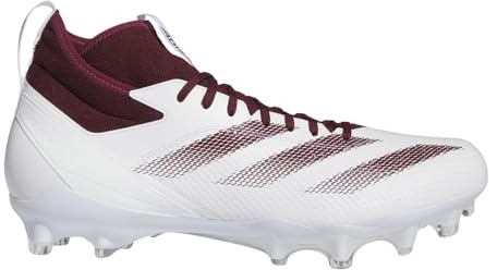 adidas Adizero Impact - Sneaker da football americano, unisex, 0, Nuvola Bianco Team Maroon, 14.5 UK Men/ 14 UK Women
