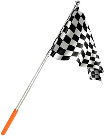 VENCENTE Tour Guide Flag,Stainless Steel Portable Staff Banner Flag | Ergonomic Handle, Extendable Flagpole, Lightweight for Horse Training, Tour Guide