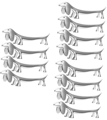 FUNOMOCYA 3 Sets Eleganter Essstäbchenhalter Aus Legierung Essstäbchenablage Tischdekoration Essstäbchen Gabeln Löffelablage Abendessenzubehör 4 Stück * 3