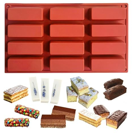 Stampi per cioccolato profondi – stampi flessibili in silicone per caramelle, strumento professionale per fai da te | Stampo in silicone riutilizzabile per tavole di cioccolato spesse, stampi
