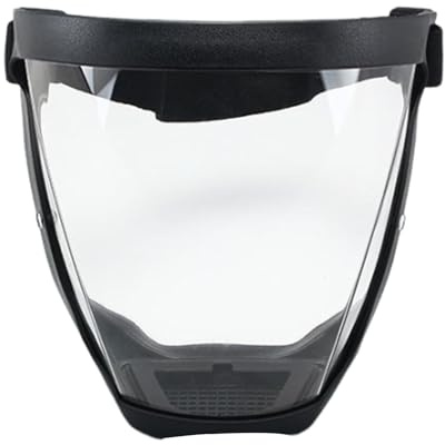 GjnjfdF Escudo Facial Transparente Escudos Protectores De Cara Completa Visera Protectora Transparente Máscara De Cara Completa Con Banda Ajustable Equipo De Protección De Seguridad Para Adulto