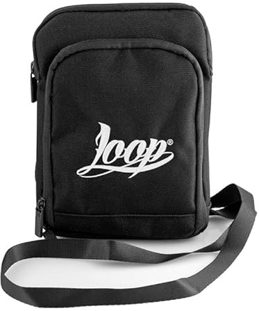 Loopcolors Pusherbag Brusttasche Unisex Hip-Hop Graffiti Streetwear (schwarz weiß)