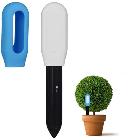 Wasserzähler für – batteriebetriebene Bodensonde, umschaltbarer Feuchtigkeitssensor, wissenschaftliche Pflegetipps | Zähler für Garten drinnen und draußen, Rasen, Innenbereich,