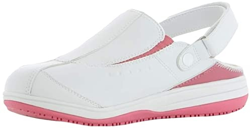 Oxypas Medilogic Iris Slip-resistant, - Sabots de soins infirmiers antistatiques - Blanc (fux) - 39 EU
