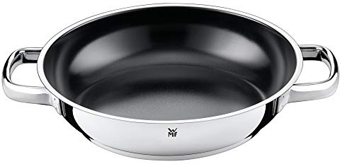 WMF Durado Servier-/ Bratpfanne 24 cm Induktion, Cromargan Edelstahl beschichtet, Keramikbeschichtung, backofenfest