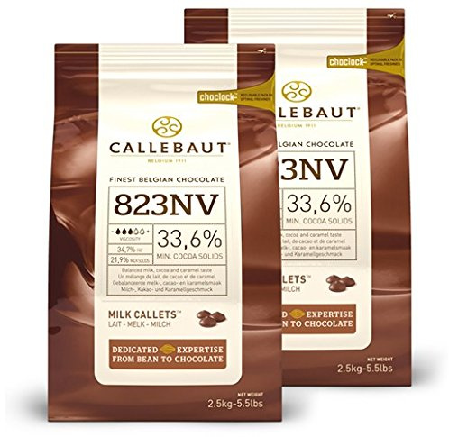 Saver Bundle Callebaut, Milk Chocolate Chips (2 x 2.5kg Bundle)