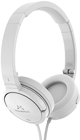 SoundMAGIC P22 Auriculares con Cable Diadema sin micrófono HiFi estéreo portátil Ligero y Plegable Ajuste cómodo Aislamiento de Ruido Blanco