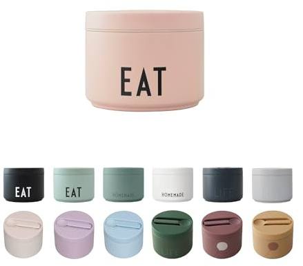 Design Letters Lunch Box Isotherme 330 Ml | Thermos Isotherme Sans BPA/BPS | Boîte Isotherme Repas Chaud en Acier Inoxydable | Boite Repas Isolation à Double Paroi | Thermos Alimentaire Chaud
