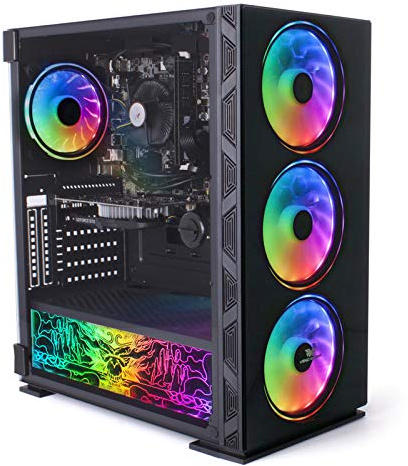 Veno Scorp : Budget NeonZillla Gaming PC Intel Core i3 2100 GT710 2GB Graphics (8GB - 256GB SSD + 1TB HDD) (Renewed)