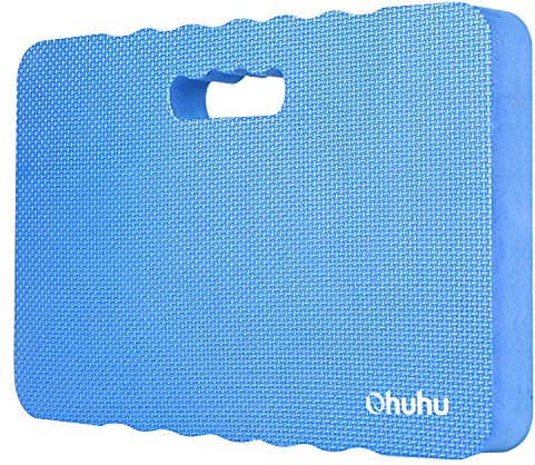 Ohuhu Tappetino per Ginocchia, Cuscino Salva Ginocchia per Il Giardinaggio, per Fare Il Bagnetto ai Bambini, per Lavare Il Pavimento e per Pregare Ginocchiera per Giardino e Yoga, Blu 43 x 28 x 4 cm