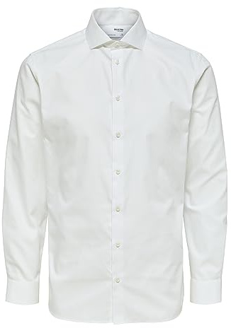 SELECTED HOMME Långärmad skjorta, Ljus vit, XS