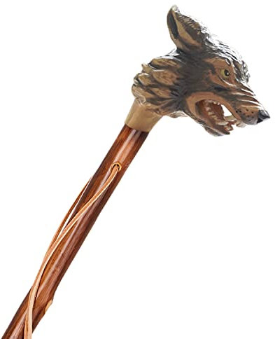 Wanderstock Holz Wolfskopf (150 cm)