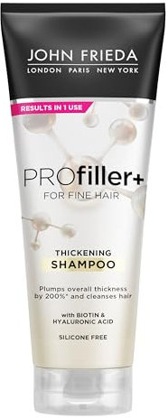 John Frieda PROfiller+ Thickening Shampoo for Thin, Fine Hair, 250ml